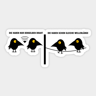 Funny ravens with WiFi Sticker